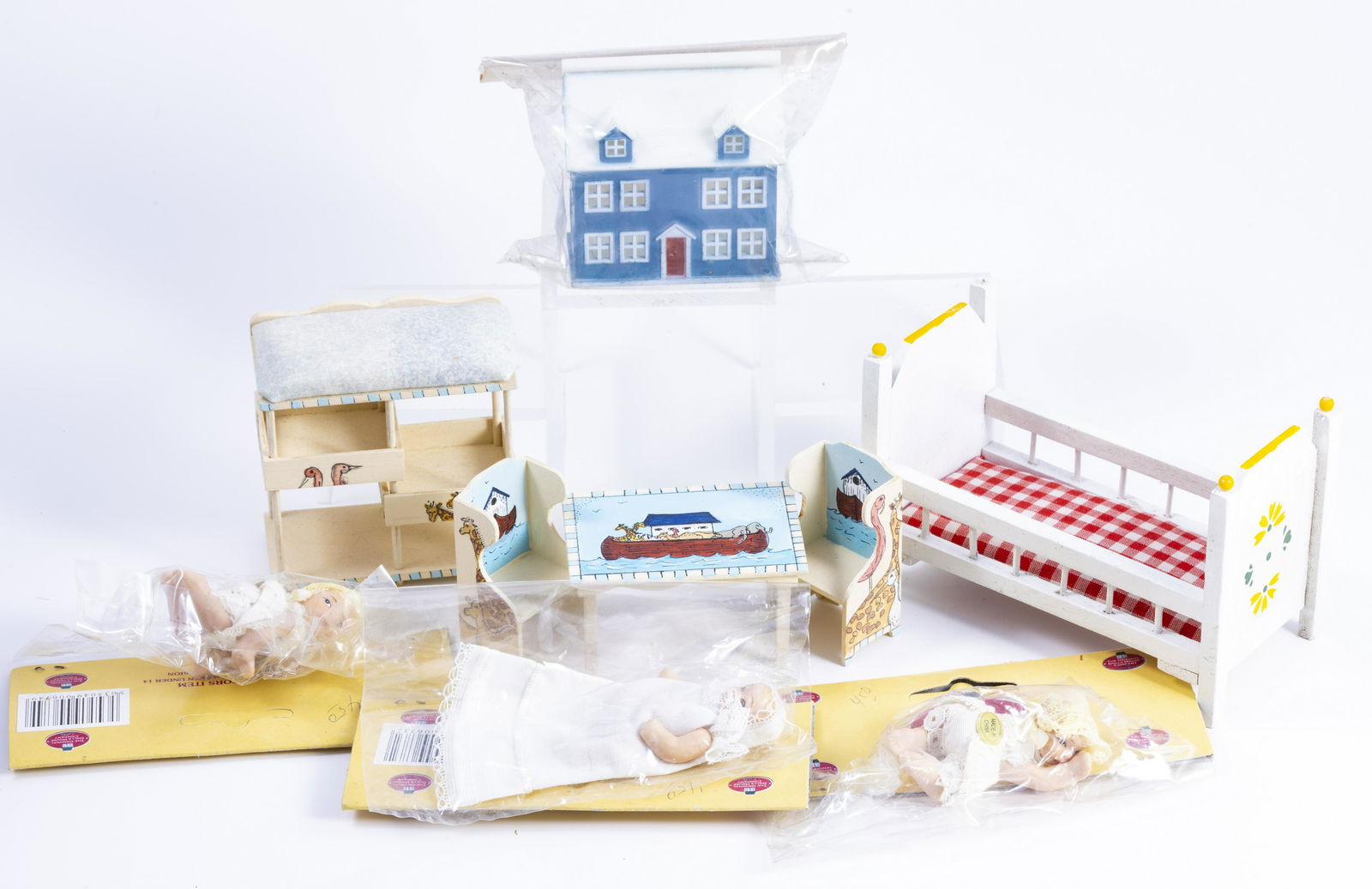 Hand Painted Nursery Furniture (Mikki) with Dolls in Package (1 of 13)