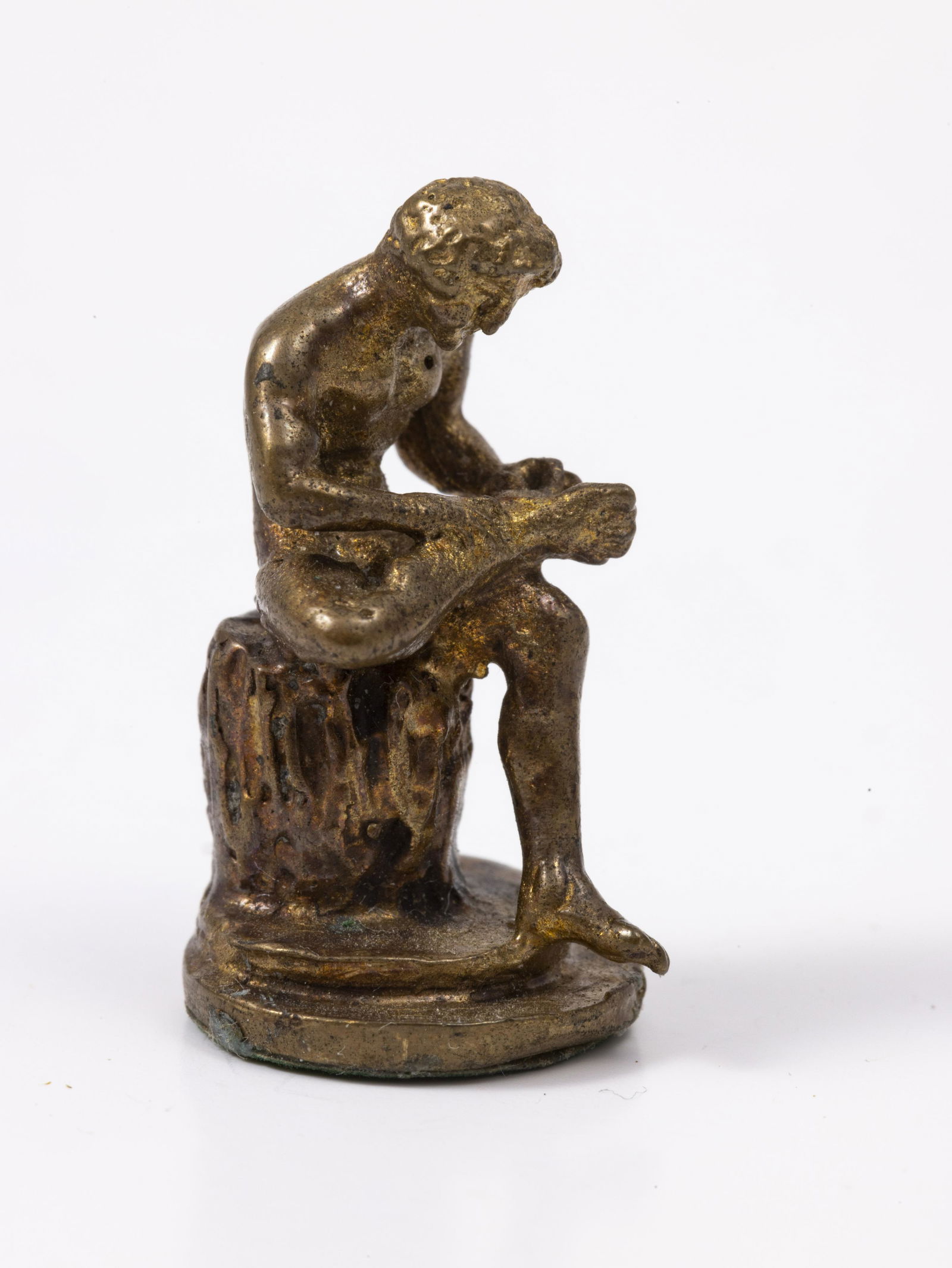 Joseph Addotta Bronze Statue Figurine of Boy With Thorn (1 of 7)
