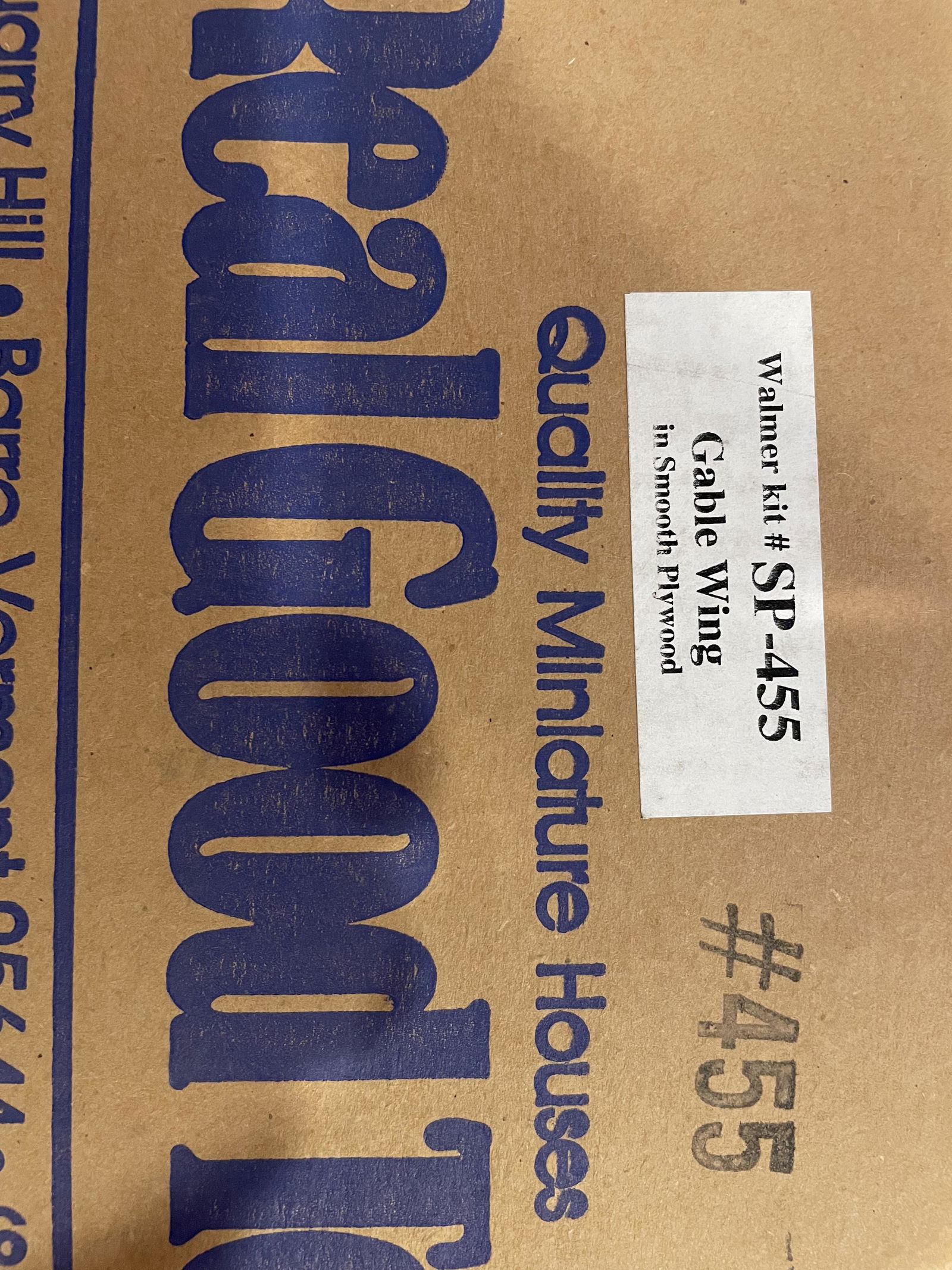 Walmer Dollhouse Kit of Gable Wing (1 of 2)