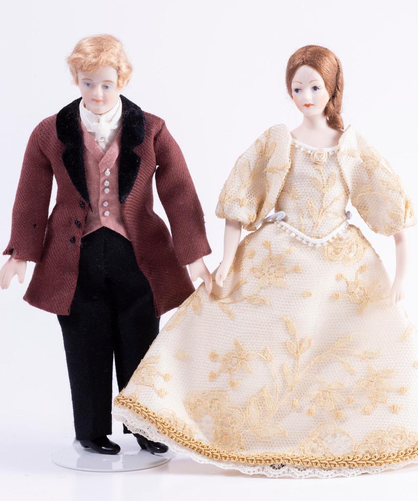 Vintage Porcelain Doll Couple - Victorian / Edwardian Era (1 of 5)