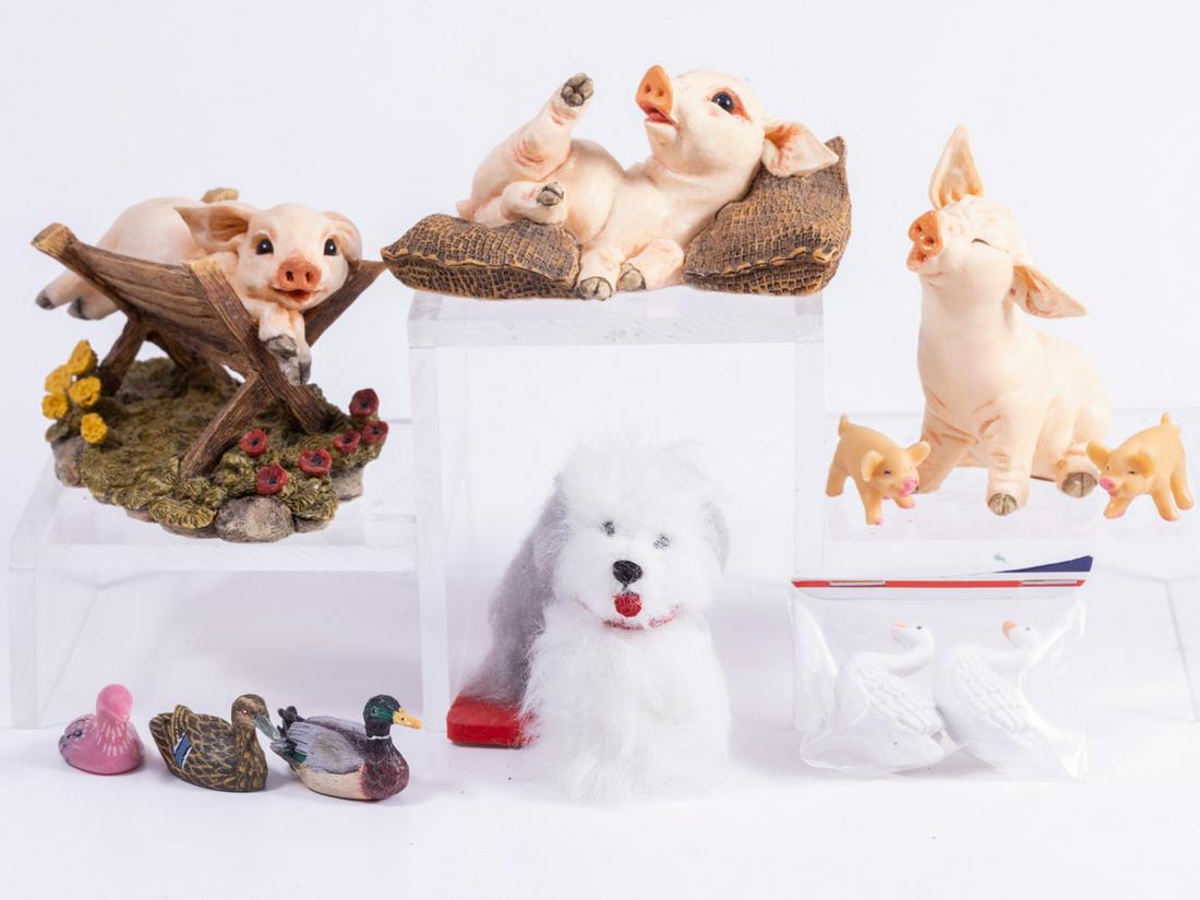 Animals - Farm Animal Collection - Ducks, Pigs, Furry Sheep Dog And Swans (1 of 8)
