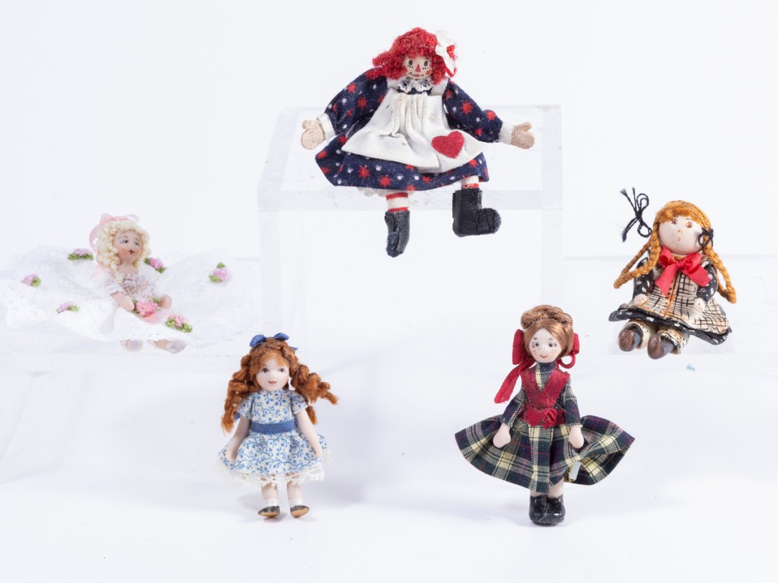 Toys - Angel Children (Ethel Hicks) Lot of 5 Porcelain Hand Sculpted Dolls (1 of 8)