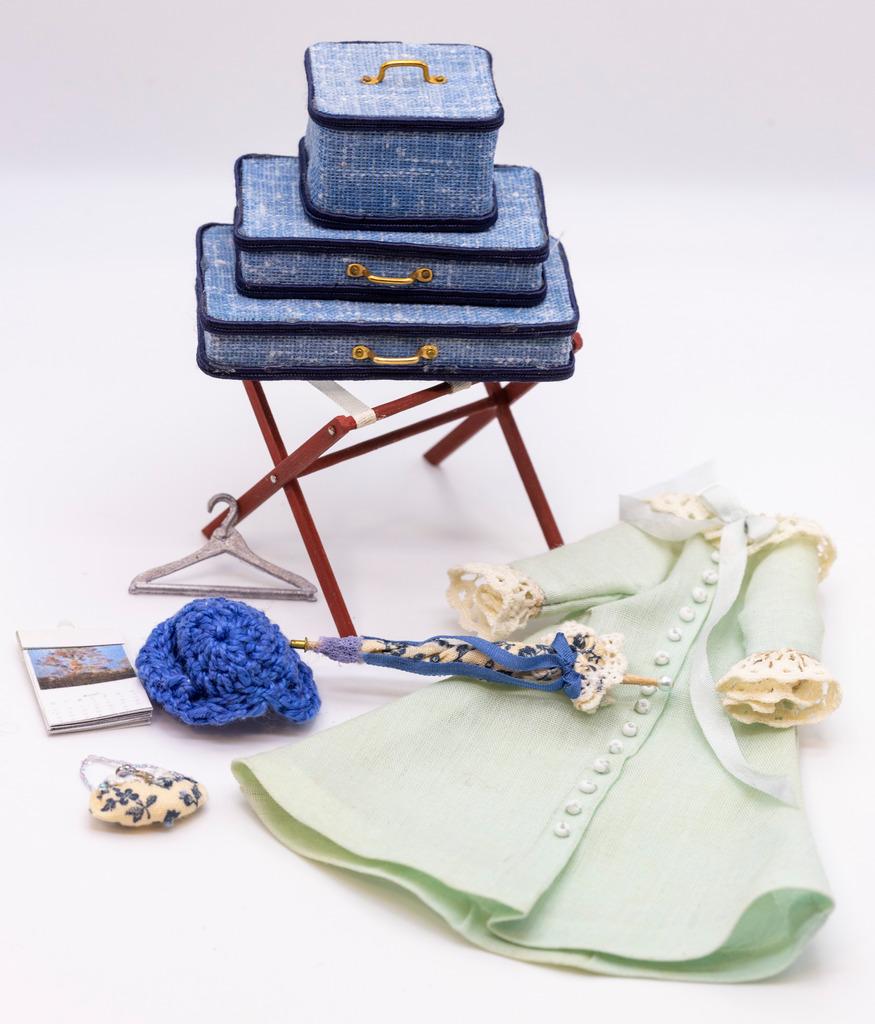 Ladies' Travel Trunk Set With handmade Accessories (1 of 7)