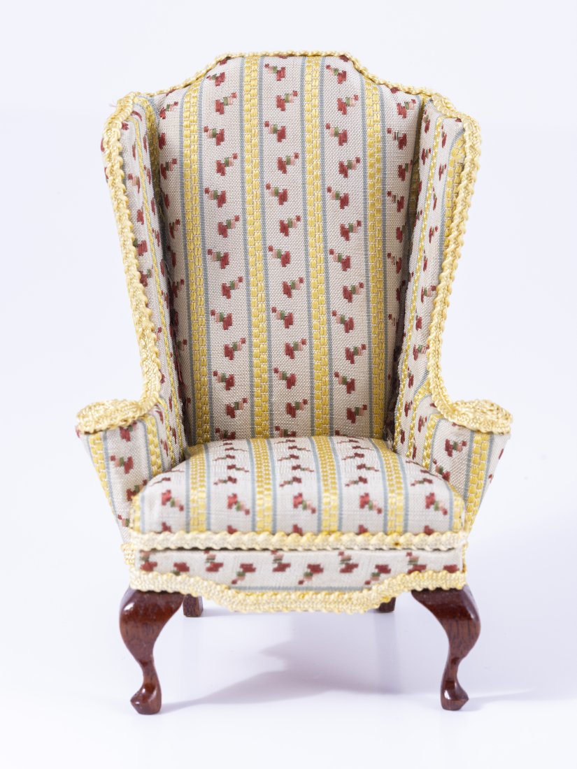 Mel Prescott Upholstered Handmade Wing Back Chair (1 of 5)