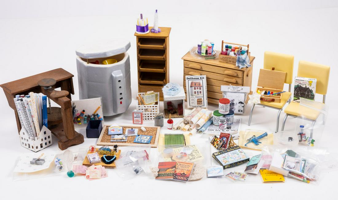 Fantastic Variety of Paints & Arts & Crafts Supplies & Pottery Wheel with Kiln For Craft Room (1 of 8)