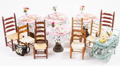 Decorated Tea Room Tables & Chairs / Restaurant