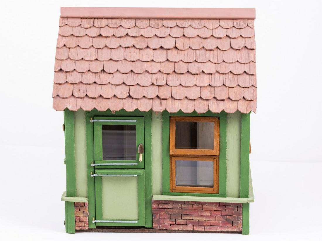 Fred Cobbs - Green Potting / Garden Shed With Shingled Roof (1 of 7)