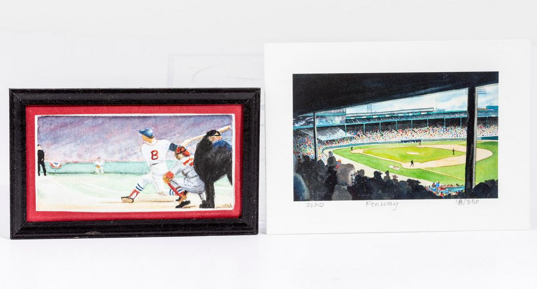 Signed Paintings of Boston's Fenway Park (1 of 4)