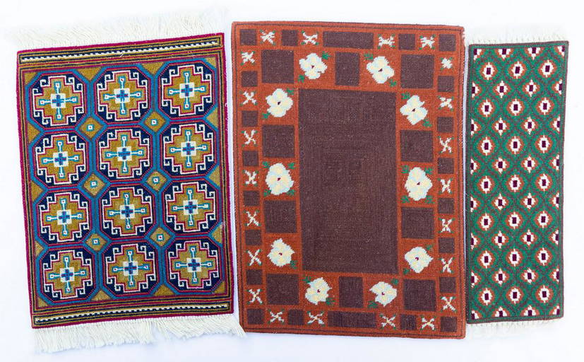 3 Needlepoint Rugs with Modern Design (0496) on Jan 22, 2023 Karen's