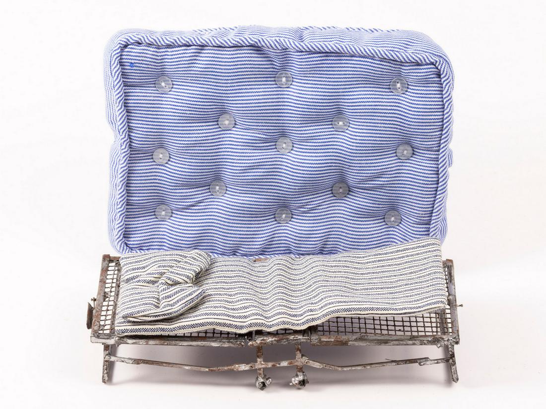 Nantasy Fantasy Folding Metal Cot with Mattress & Extra Mattress (1 of 6)