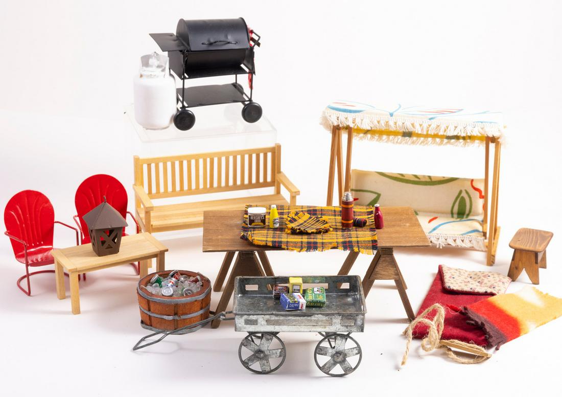 Outdoor Furniture And Charcoal Grill With Glider, Accessories (1 of 9)