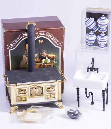 Bodo Hennig Metal Stove Reutter Porcelain Sink With Kitchen