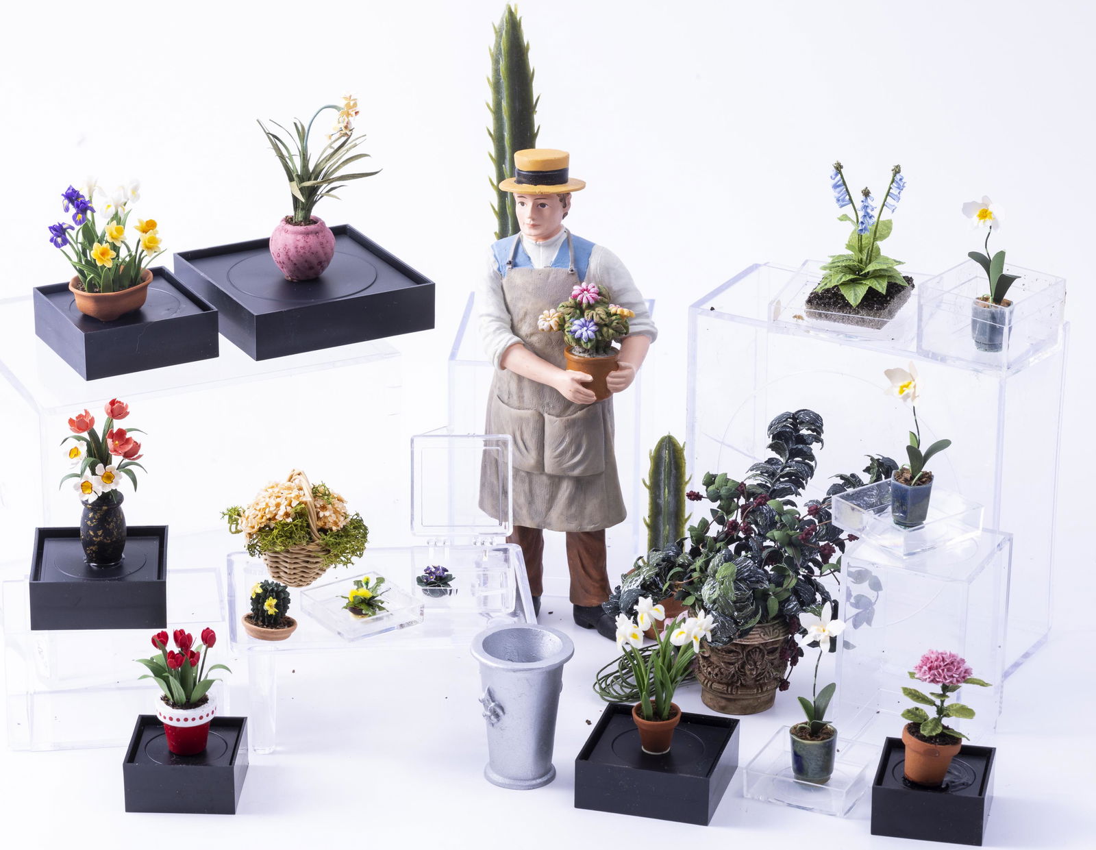 Florist Doll with Beautiful Flowers & Plants Assortment, Most Handmade (1 of 10)