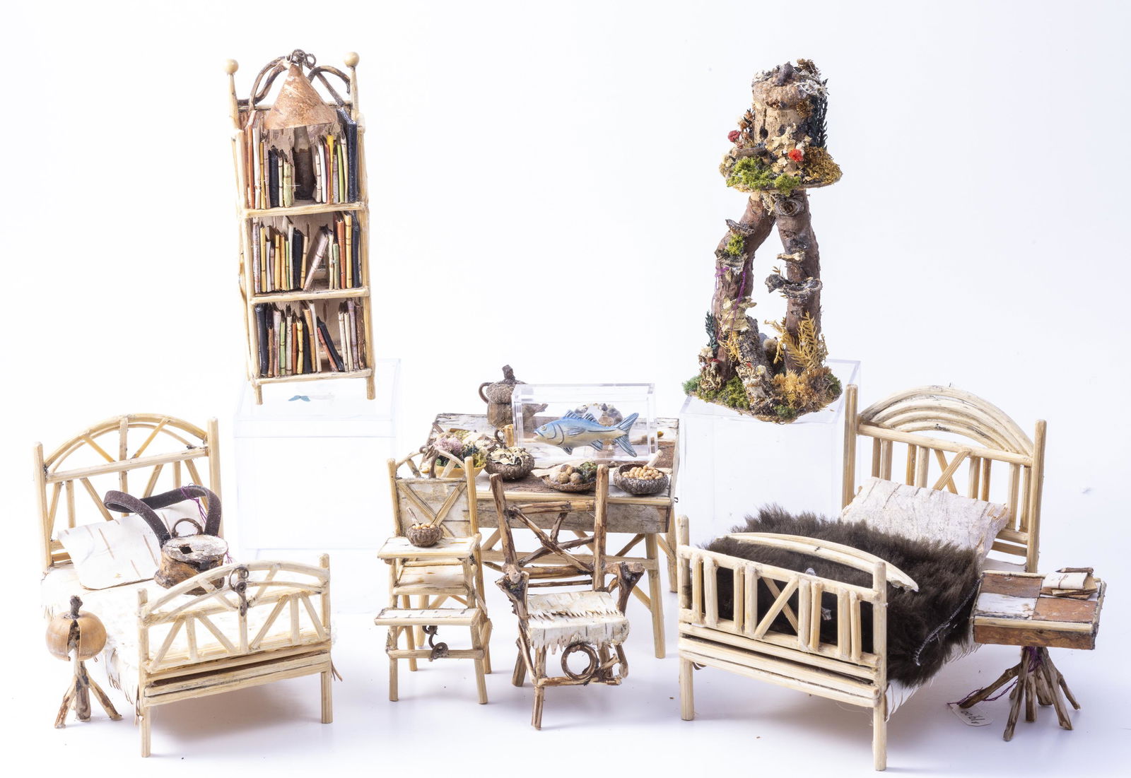 Outdoor Twig Furniture Set of 8 (1 of 8)