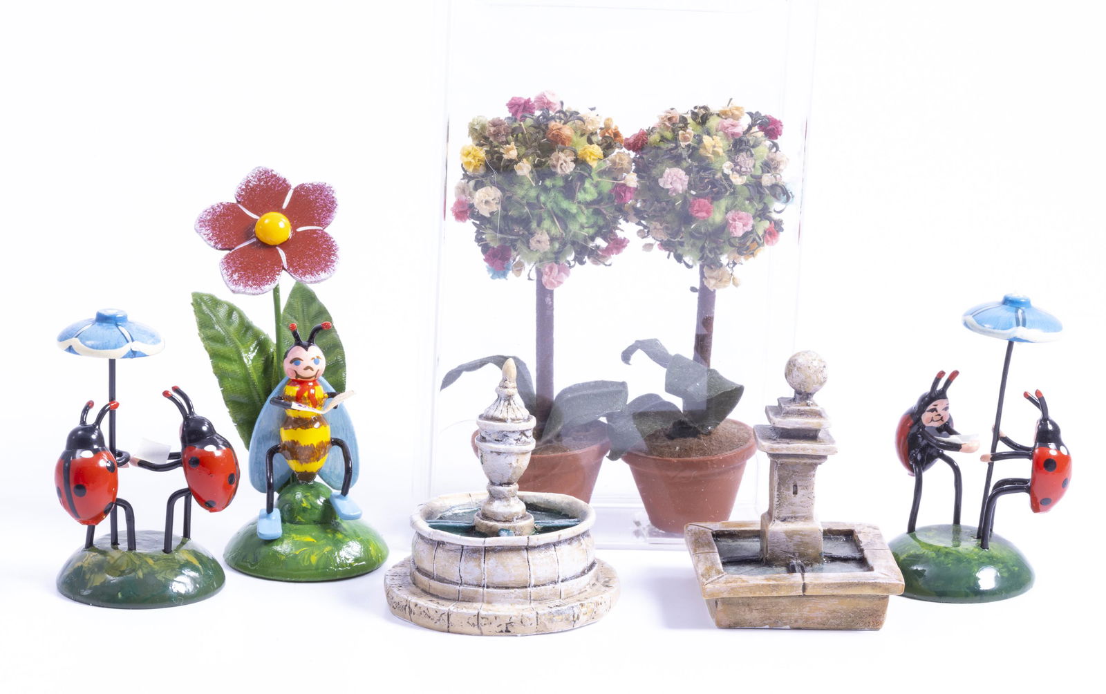 Hubrig Volkskunst Lady Bug Figurines & Topiaries (1 of 8)