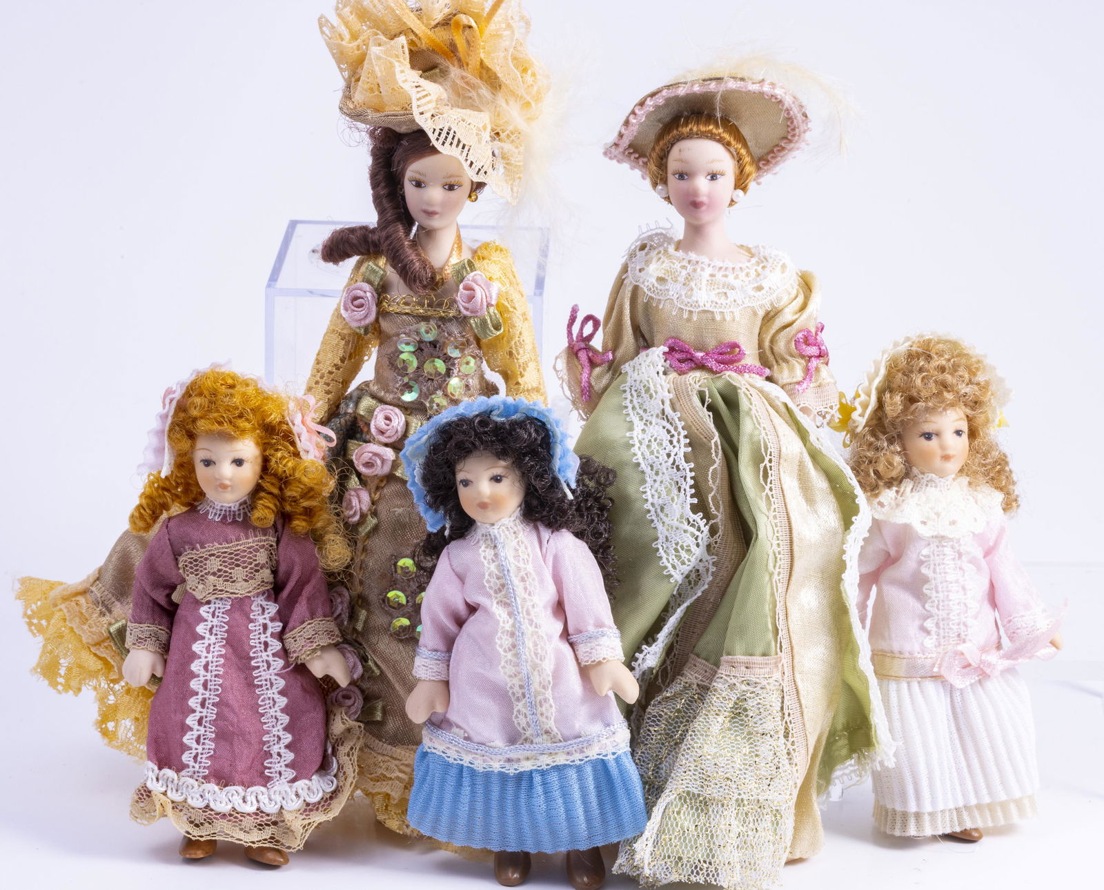 Five Pretty Lady Dolls & Girls - Victorian (1 of 8)