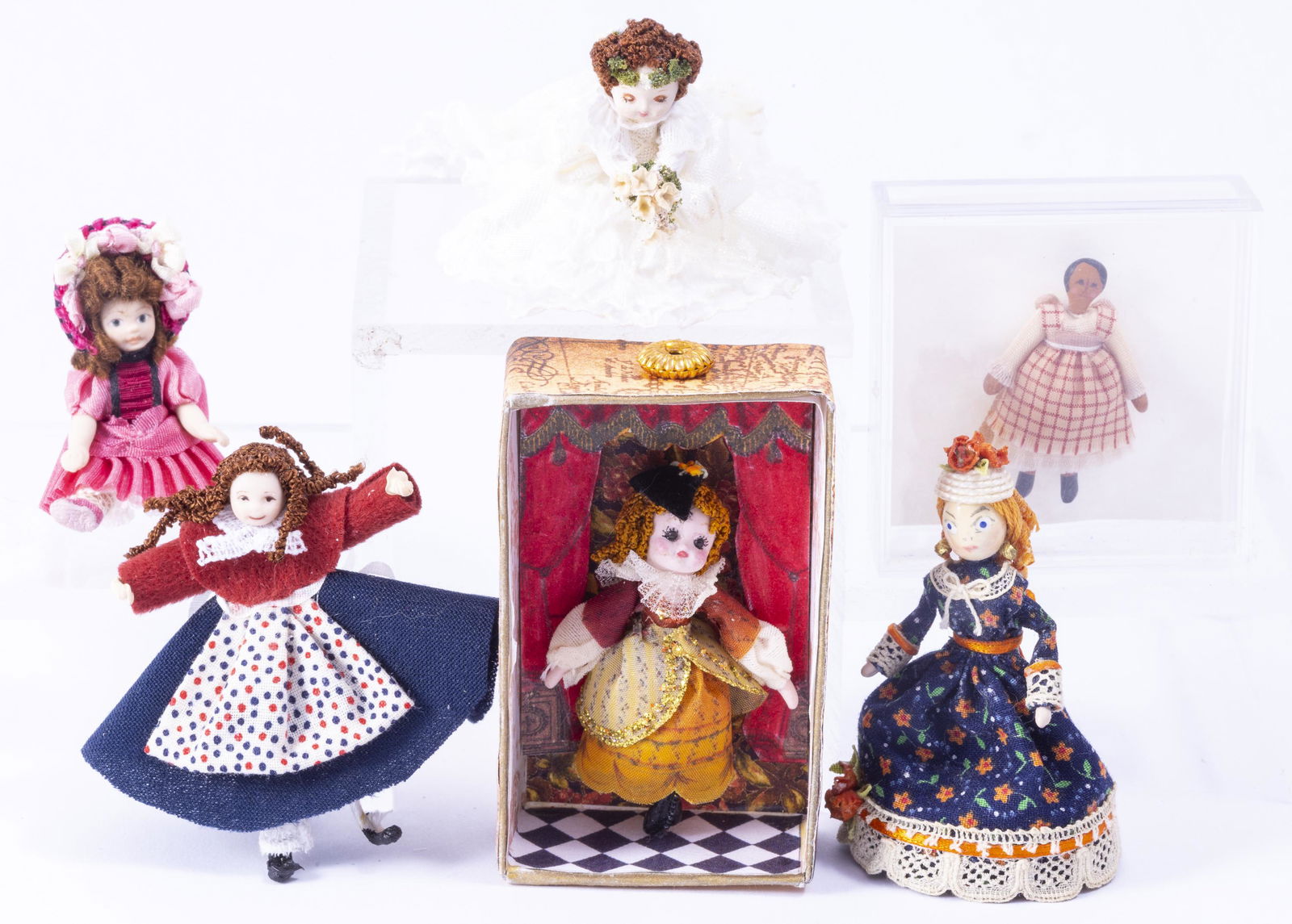 Six Artisan and Handmade Little Dolls (1 of 9)