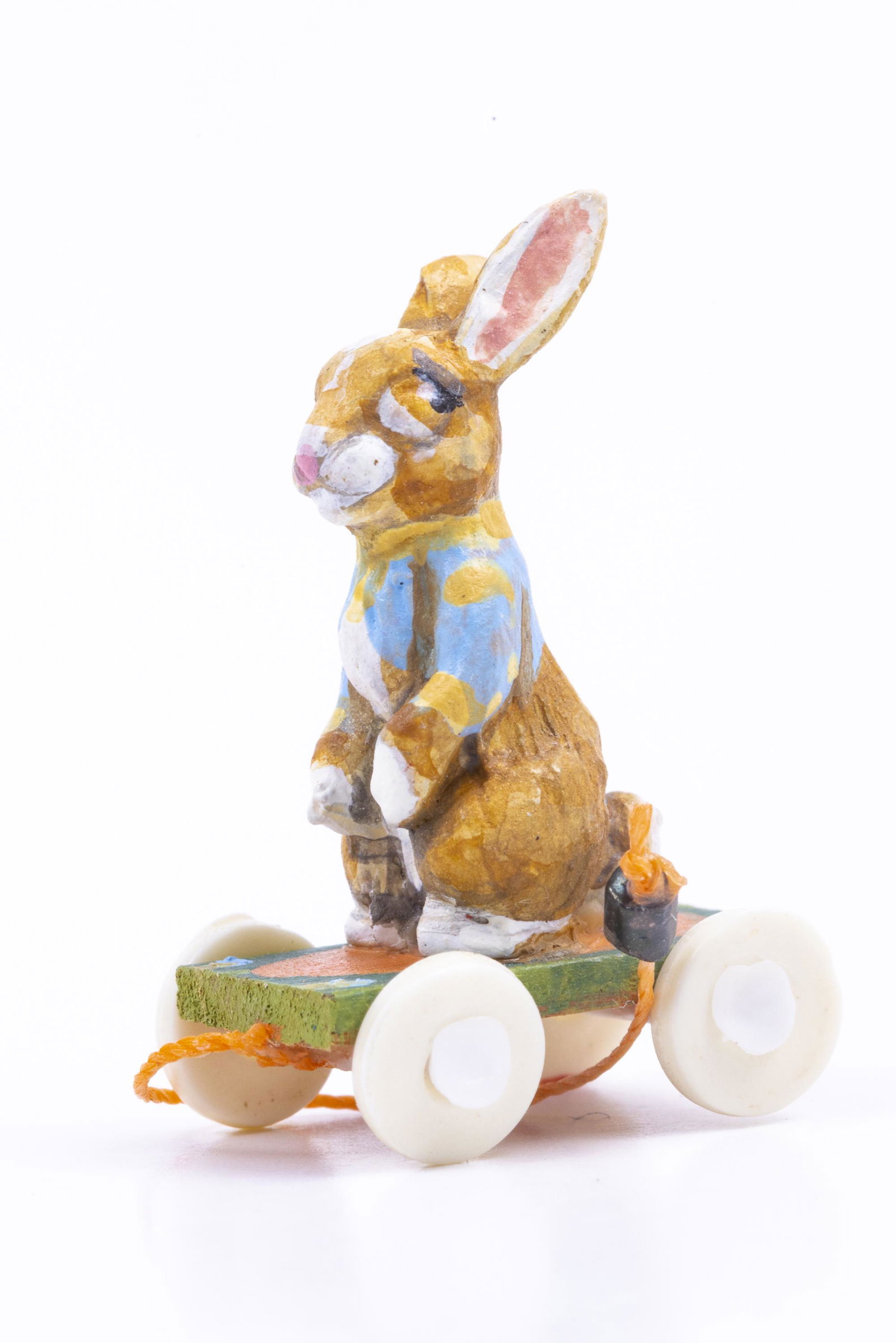 Hand Painted Amanda Skinner Rabbit Pull Toy (1 of 5)