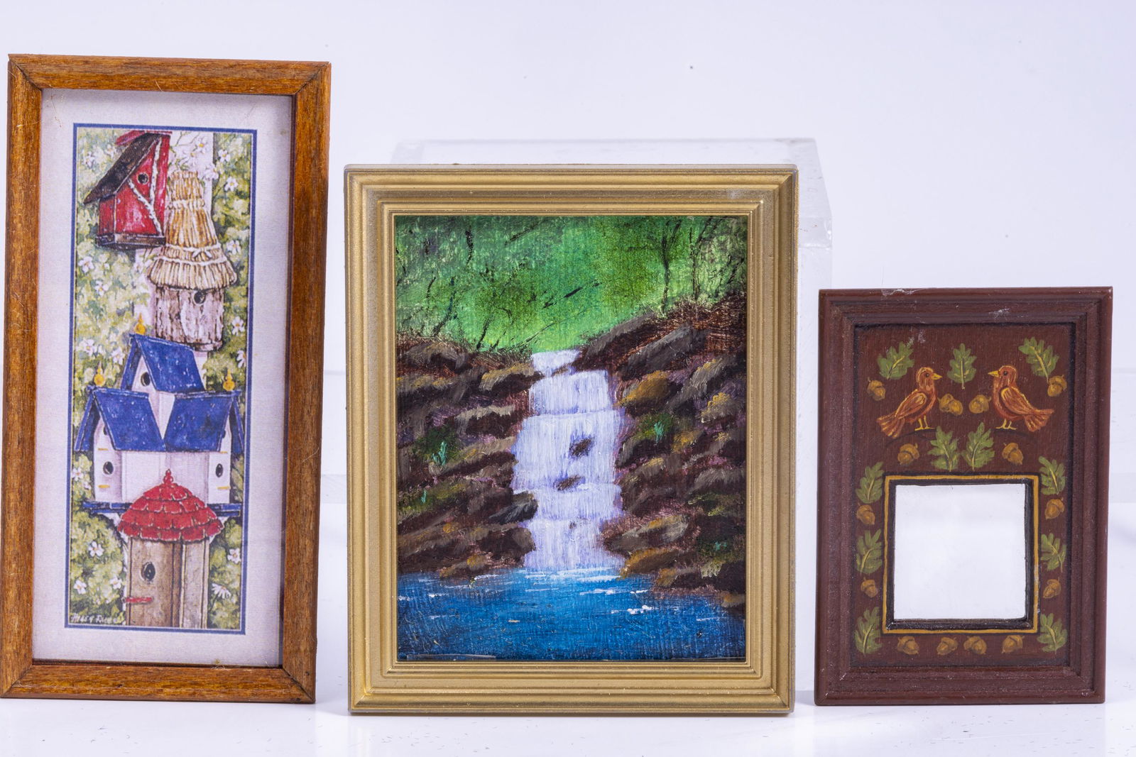 3 Paintings with Outdoors & Mirror by Bob Von Fliss & More (1 of 6)
