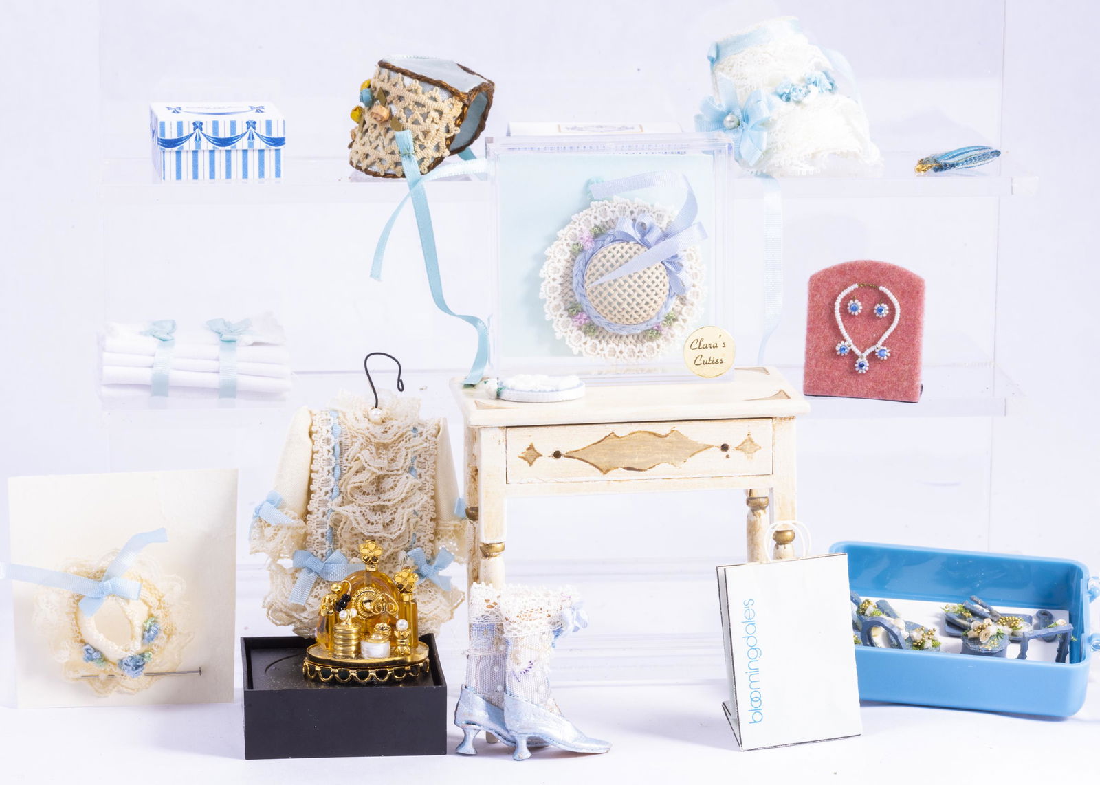 Pretty Blue Themed Old Fashioned Ladies Wear (1 of 10)