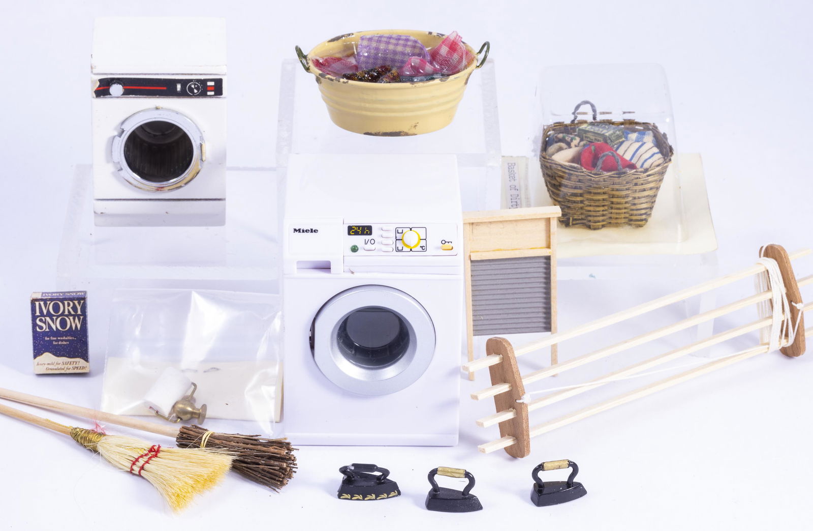 Laundry Room with Washer & Dryer & Supplies (1 of 7)