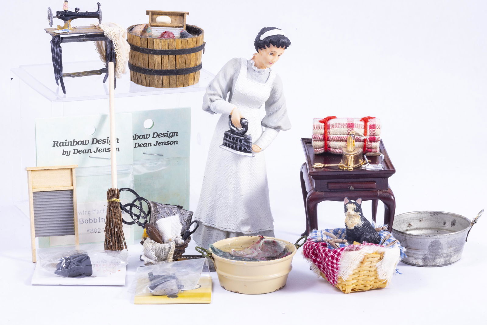 Laundry and More Laundry with Woman with Iron (1 of 8)