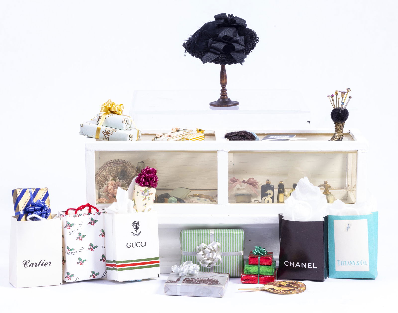 Ladies Hat Shop Counter with Accessories (1 of 9)