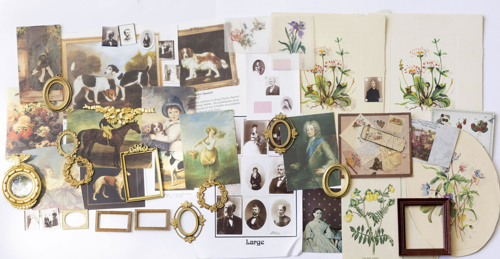 Wonderful Assortment of Pictures & Frames with Do It Yourself Pieces (1 of 13)