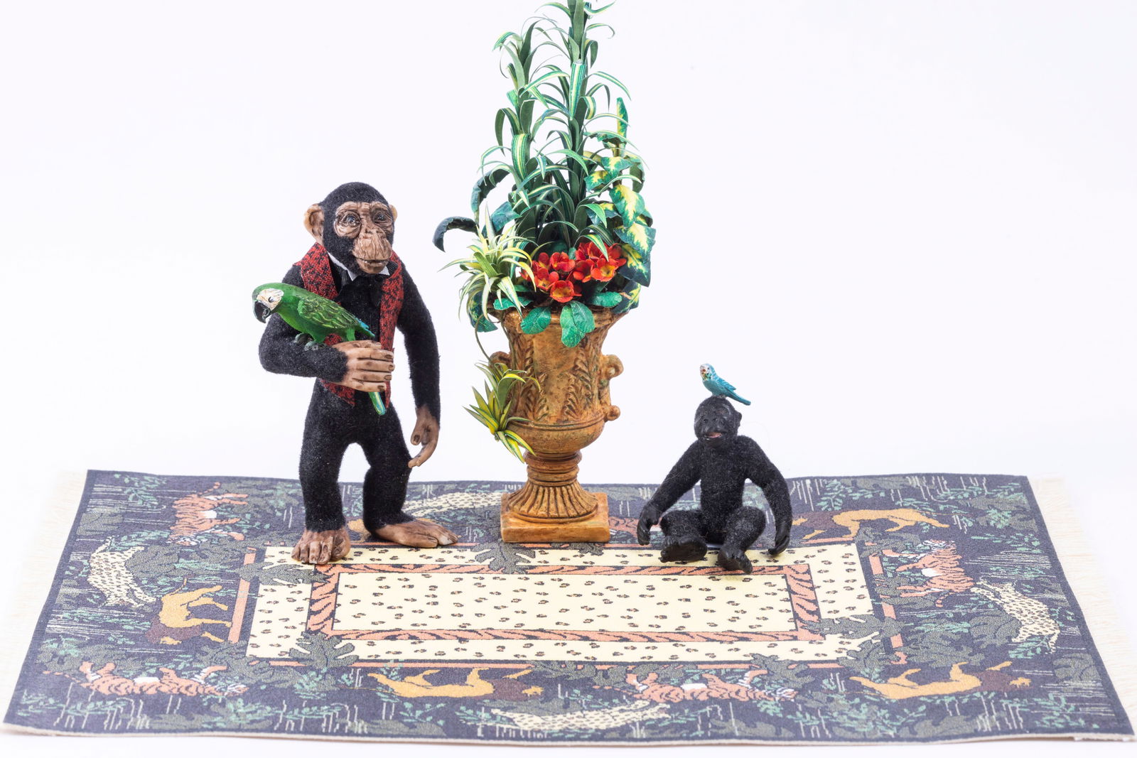 Todd Krueger Chimpanzee with Bonobo & Tropical Artisan Plant (1 of 11)