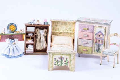 Robin Betterley Child's Bedroom Set with Decorated Wardrobe