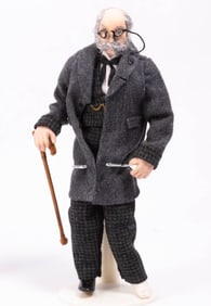 Gentleman Doll with Cast on Foot & Walking Stick