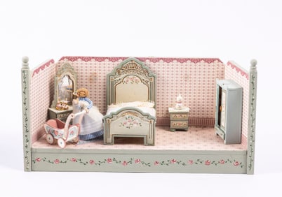 1:144 Scale Decorated Bedroom by Hemy