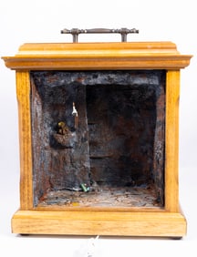 Aged Dungeon Roombox with Working Candle