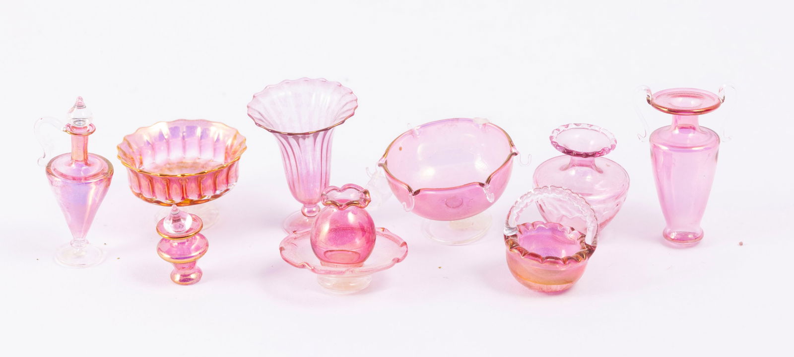 Glasscraft Cranberry Glassware Assortment of 10 Pieces (1 of 6)