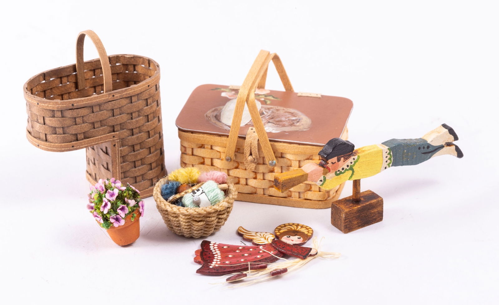 Al Chandronnait Baskets with Wooden Folk Art & More (1 of 10)