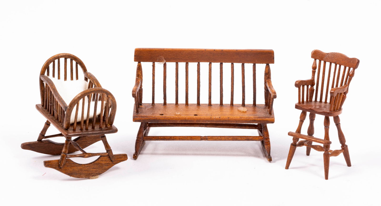 John & Dolores Renninger Wooden 1/2" Scale Nursery Furniture (1 of 9)