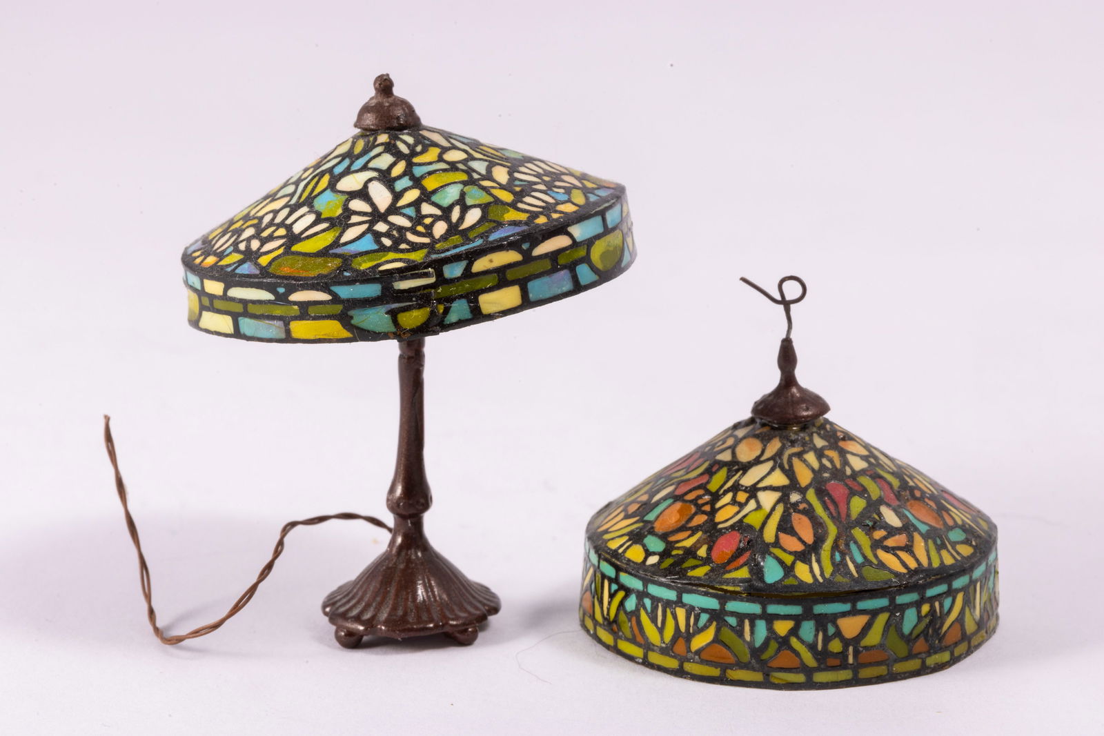 Lew Kummerow Stained Glass Lamp & Ceiling Lamp (1 of 7)