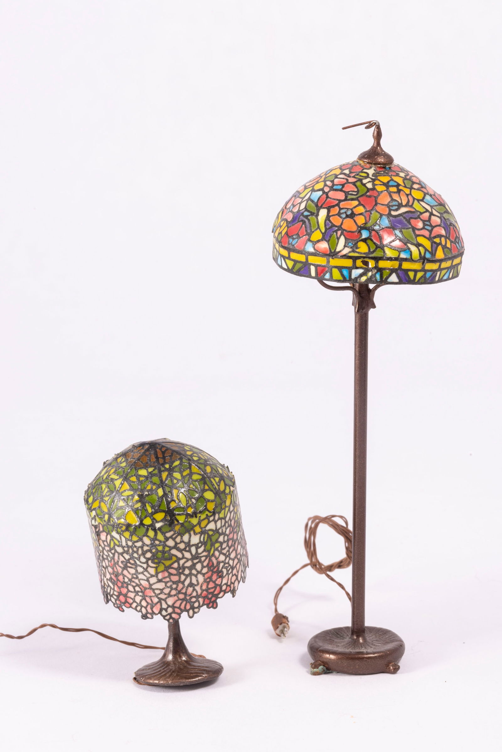 Lew Kummerow Stained Glass Lamp & Tall Lamp (1 of 7)