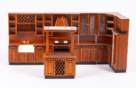 Six Pc Kitchen Set by Bespaq in 1:24 Scale