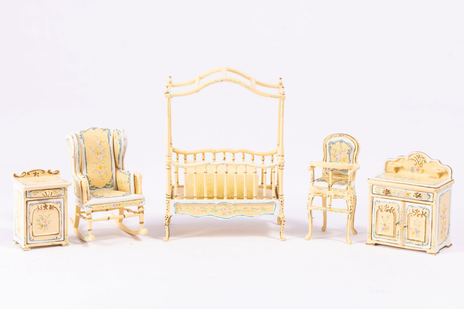 Hand Painted Bespaq Nursery Set in 1:24 Scale or Half Scale (1 of 10)