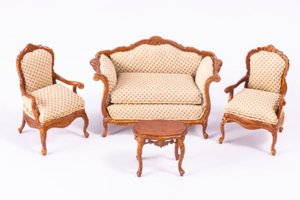 Bespaq 4 Pc Living Room Set 1:24 Scale or Half Scale