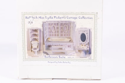 Half Inch Miss Lydia Pickett's Cottage Collection Bathroom Suite by Robin Betterley