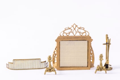 1/2" Scale or 1:24 - Fireplace Tools & Screen