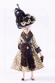 Marcia Backstrom Half Scale Woman Doll in Animal Print Dress, 1:24