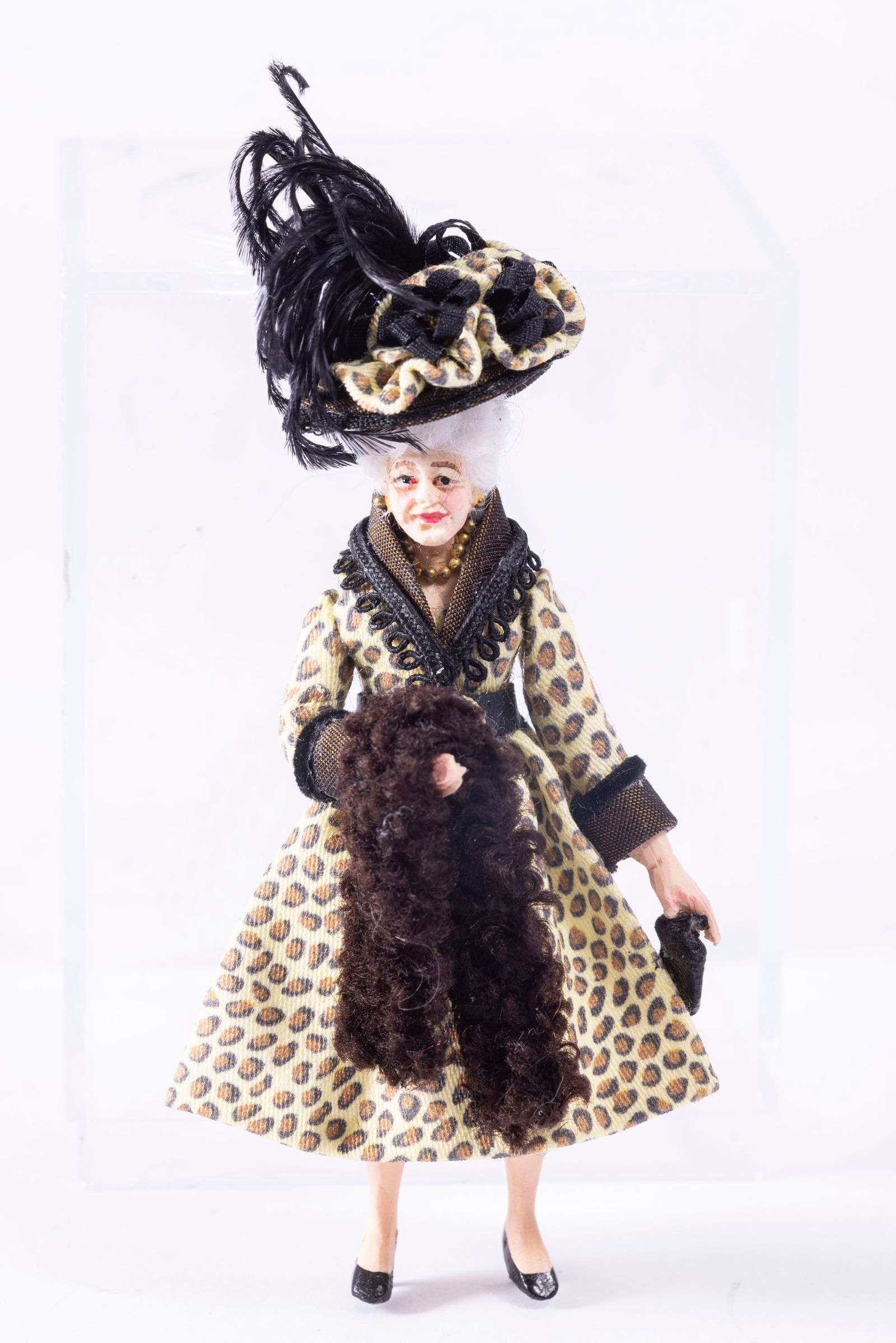 Marcia Backstrom Half Scale Woman Doll in Animal Print Dress, 1:24 (1 of 5)