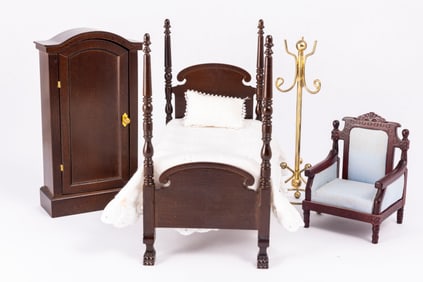 Single Bedroom Set with 4 Poster Bed