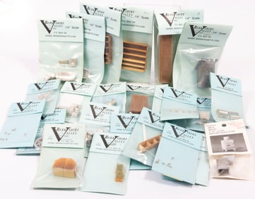 NIP 1/4" & "O" Gauge Furniture & Accessories Assortment