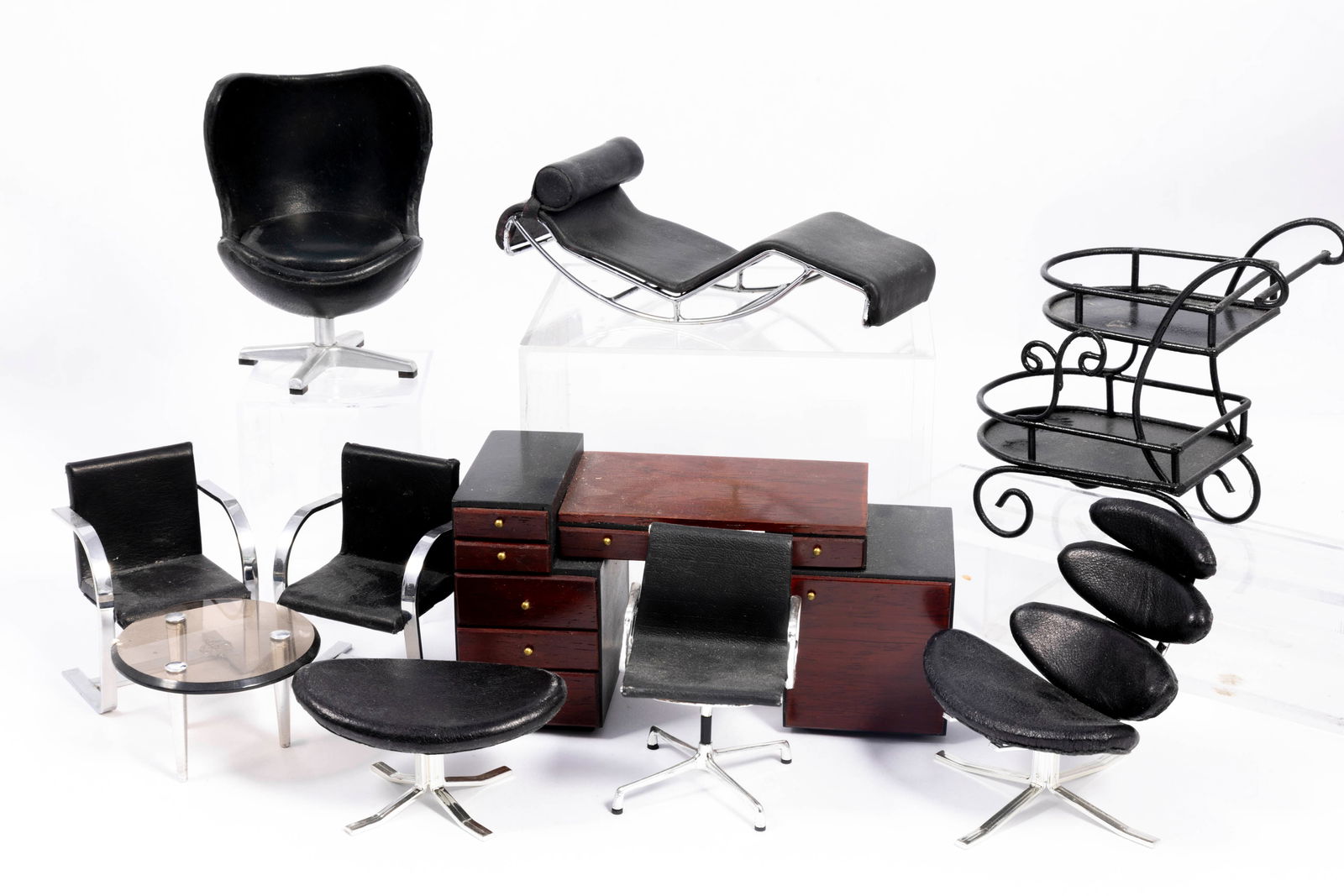 Black & Metal Furniture Assortment (1 of 8)