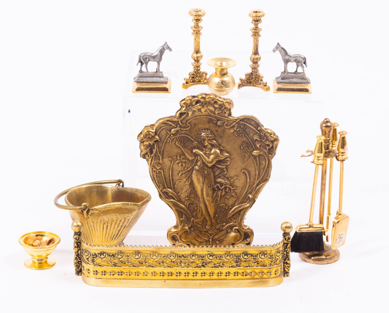 Found Object Studios & Brass Fireplace Accessories (1 of 8)