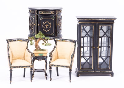 Bespaq Asian Inspired Furniture with Curio & Sitting Room Pieces